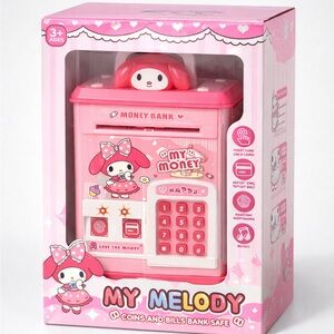 My Melody Kids Electronic Coin & Bill Bank Safe Password Bank Lights & Sounds